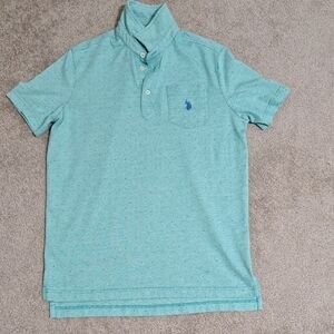 Men's Aqua Polo Shirt